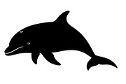 Dolphin Jumping Silhouette Vector, an Illustration by Designs_River (Thumbnail 42 of 51)