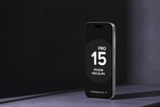 iPhone 15 Mockup, an iPhone Mockup by Mockupia (Thumbnail 5 of 9)