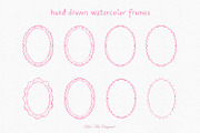 Watercolor Hand-Drawn Pink Frames, an Object Graphic by Solo Art Original (Thumbnail 4 of 14)