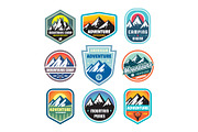 45 Badges & Logos Mountains Camping, a Branding & Logo Template by serkorkin (Thumbnail 4 of 6)