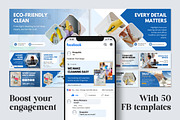 Cleaning Business Facebook Design, a Social Media Template by Snapybiz (Thumbnail 4 of 10)