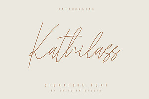 Kathilass - Signature Font