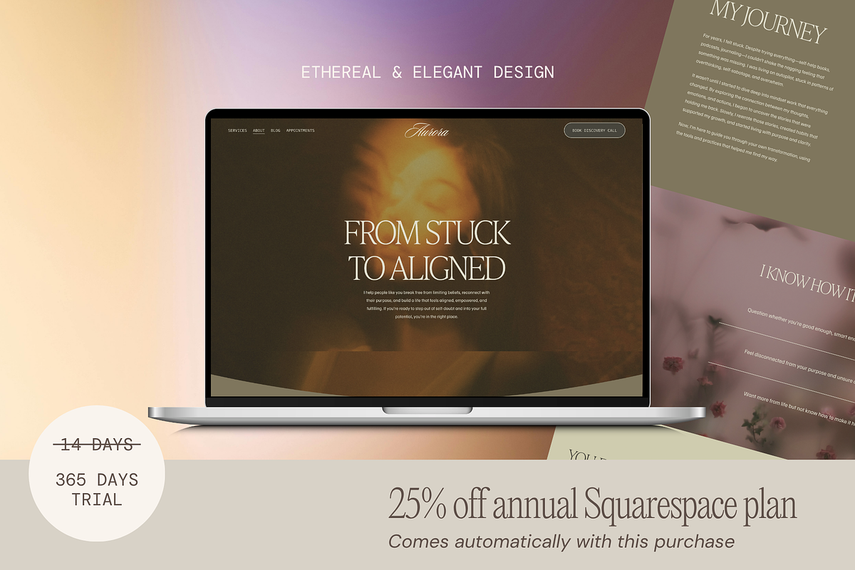 Spiritual Squarespace 7.1 Template, a Squarespace Template by Soul Mission Studio (Photo 9 of 10)