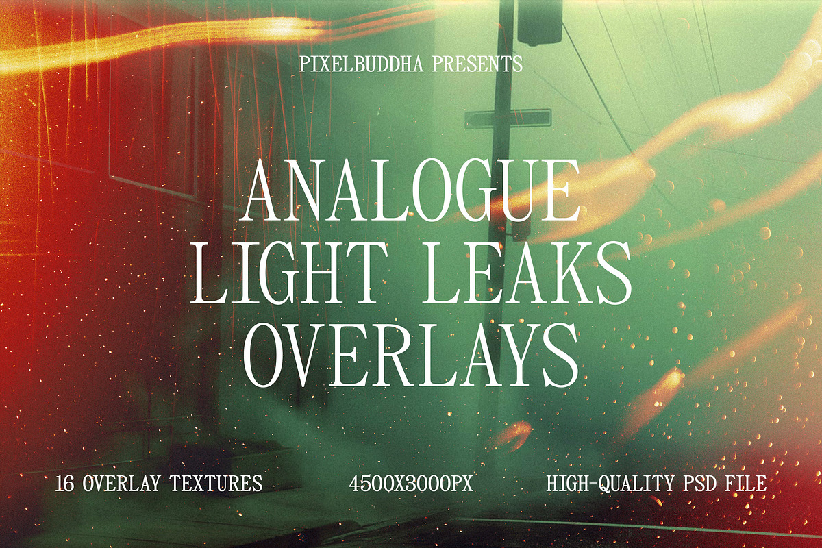 Analog Light Leaks Overlays, a Layer Style Add-On by Design Squad (Photo 1 of 7)