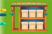 Game wooden store windows set, a Templates & Theme by julia_musdotter (Thumbnail 20 of 21)