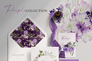 Watercolor Bundle -Purple Collection, an Illustration by Beigetime (Thumbnail 2 of 8)