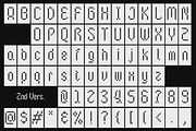 Byte Square Pixel Typeface, a Sans Serif Font by Letterhend Studio (Thumbnail 7 of 12)