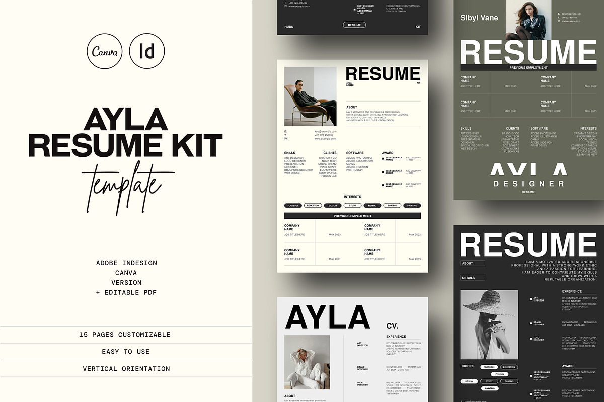 Resume Kit, a Resume Template by SparkPro (Photo 1 of 8)