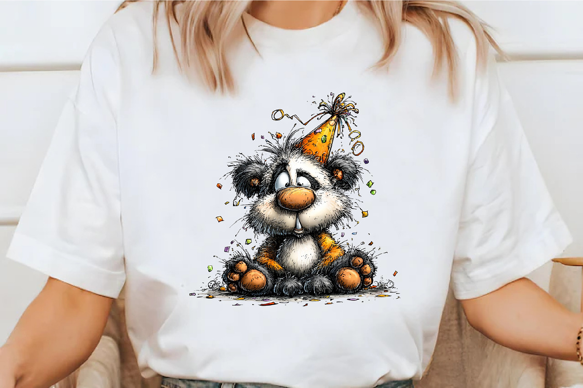 Whimsical Animals Birthday Clipart, an Animal Illustration by designcity5 (Photo 4 of 5)