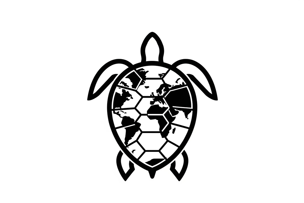 World Map Sea Turtle Bundle, an Illustration by Gaye Art (Photo 7 of 31)