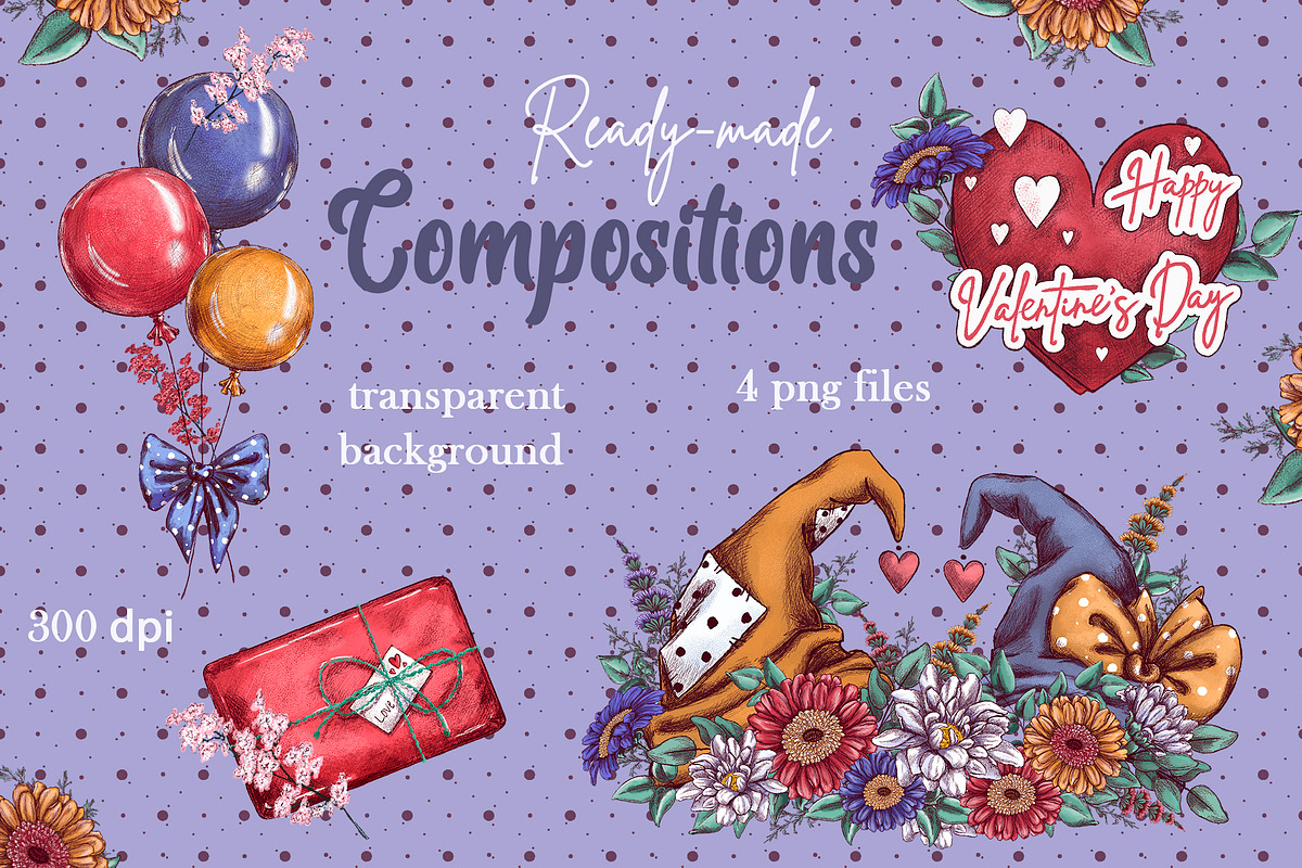 Gnomes, love and flowers., an Illustration by Maycat_store (Photo 6 of 9)