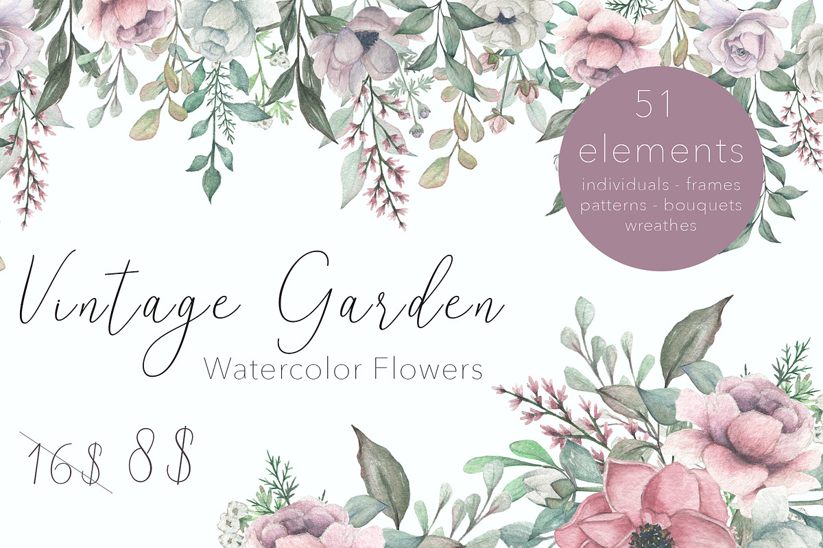 LAUNCH DISCOUNT! - Vintage Garden -, an Illustration by MariePierLaf (Photo 1 of 6)