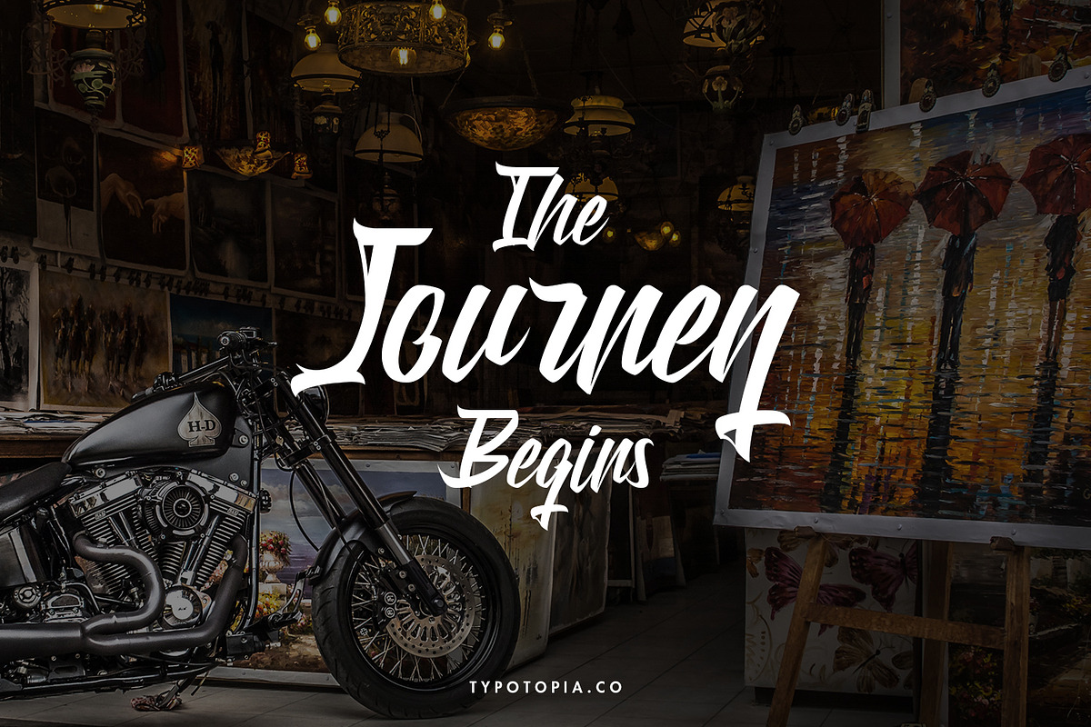 Weathertop Modern Script Typeface, a Script Font by edukka (Photo 5 of 8)