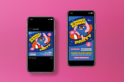 Blue Countdown Party Flyer Set, a Flyer Template by graphicook (Thumbnail 3 of 3)