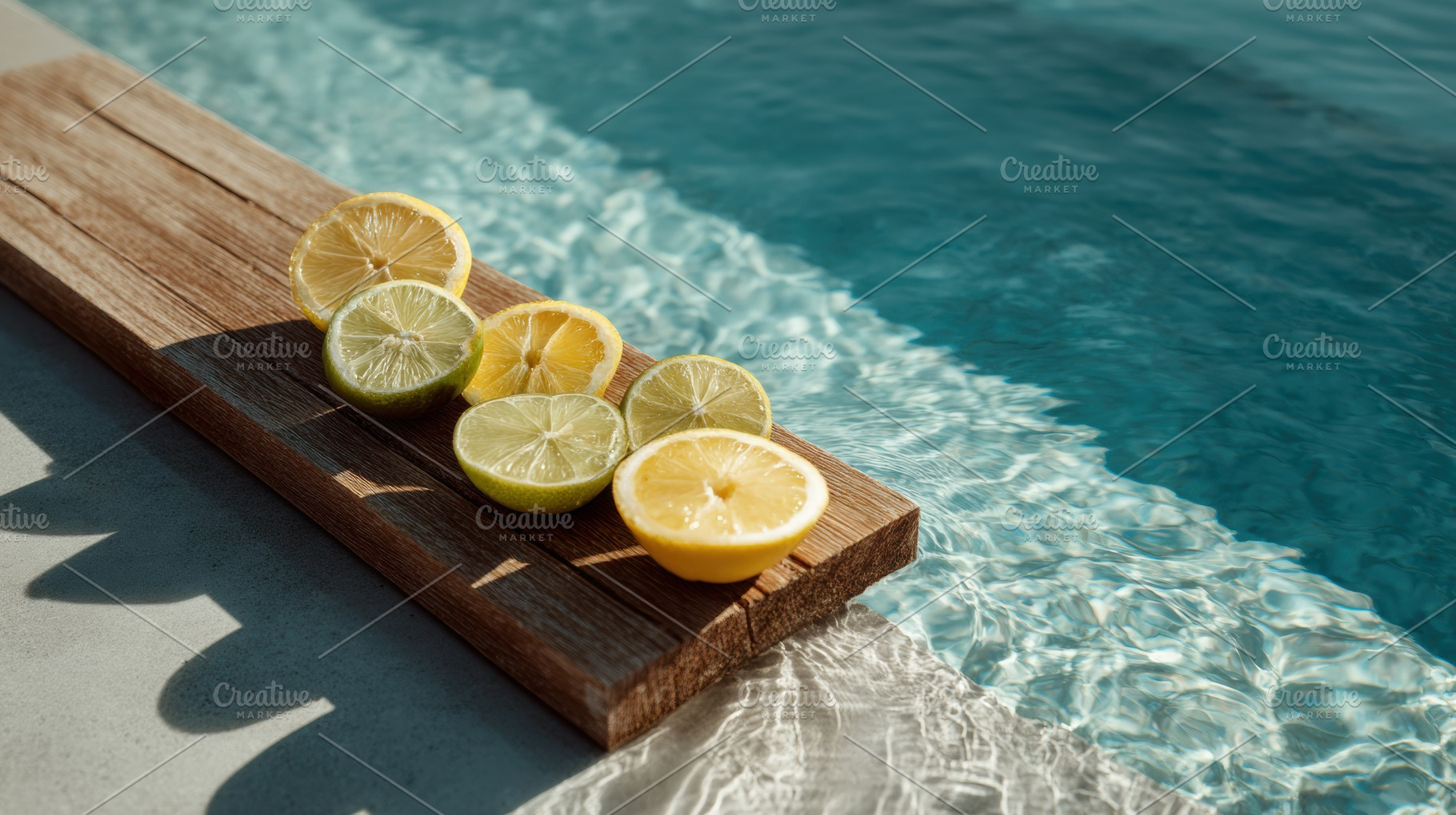 Citrus Slices on Wooden Plank, a Food & Drink Photo by Virgo Studio