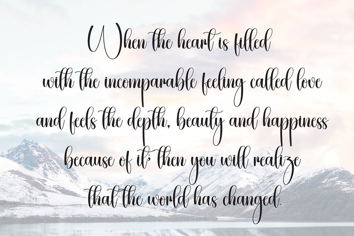Weather | Script Font, a Handwritten Font by Scratchones (Photo 6 of 9)