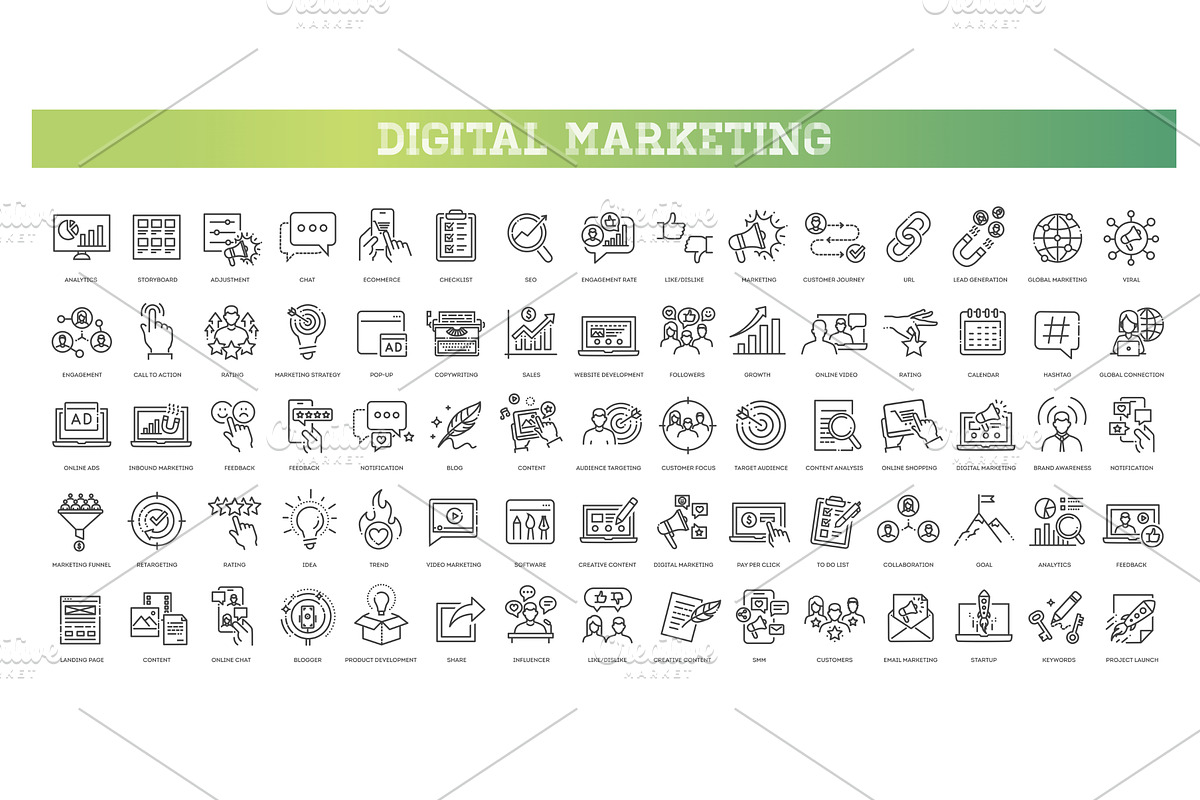 SEO and Digital marketing, a Technology Illustration by Tettygreen