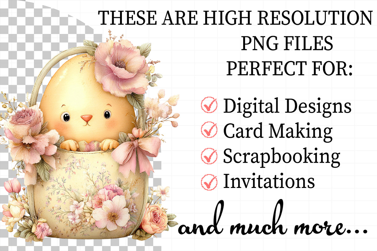 Easter Eggs Basket Clipart, an Illustration by Daily.Designs (Photo 2 of 8)