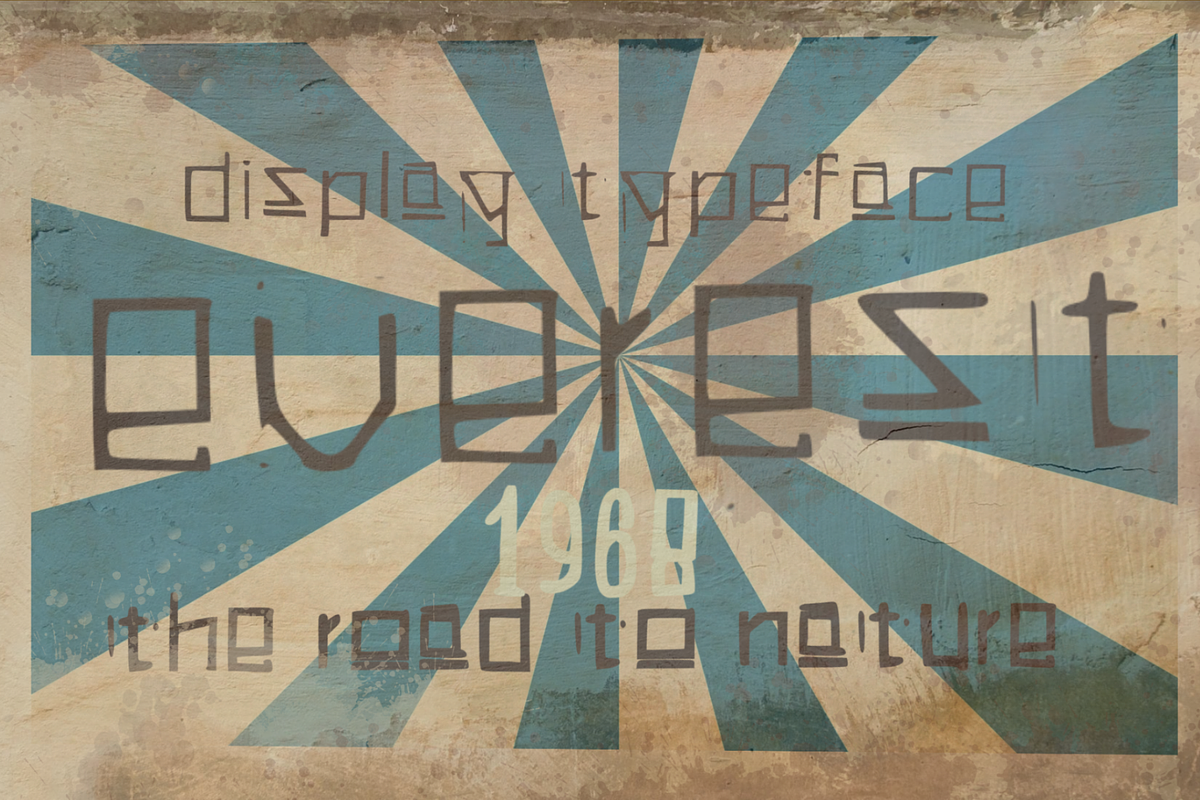 Everest 1968 vintage retro font, a Font by C7 Studio (Photo 1 of 4)