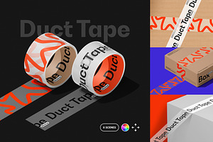 Duct Tape & Box Mockups Set