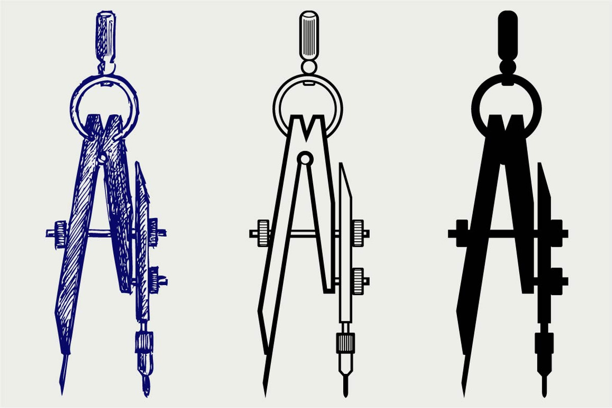 Compass SVG, an Outline Icon by LineworkStock
