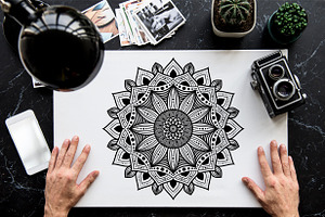 300 Vector Mandala Coloring Pages