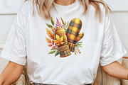 Watercolor Plaid Autumn Clipart, a Graphic by CraftArtStudio (Thumbnail 4 of 6)
