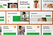 White Healthy Diet Google Slide, a Presentation Template by graphicook (Thumbnail 1 of 8)