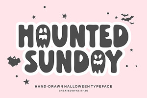 Haunted Sunday - Halloween Font