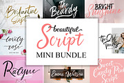 Beautiful Script Fonts Mini Bundle, a Script Font by Putra Khan (Thumbnail 1 of 33)