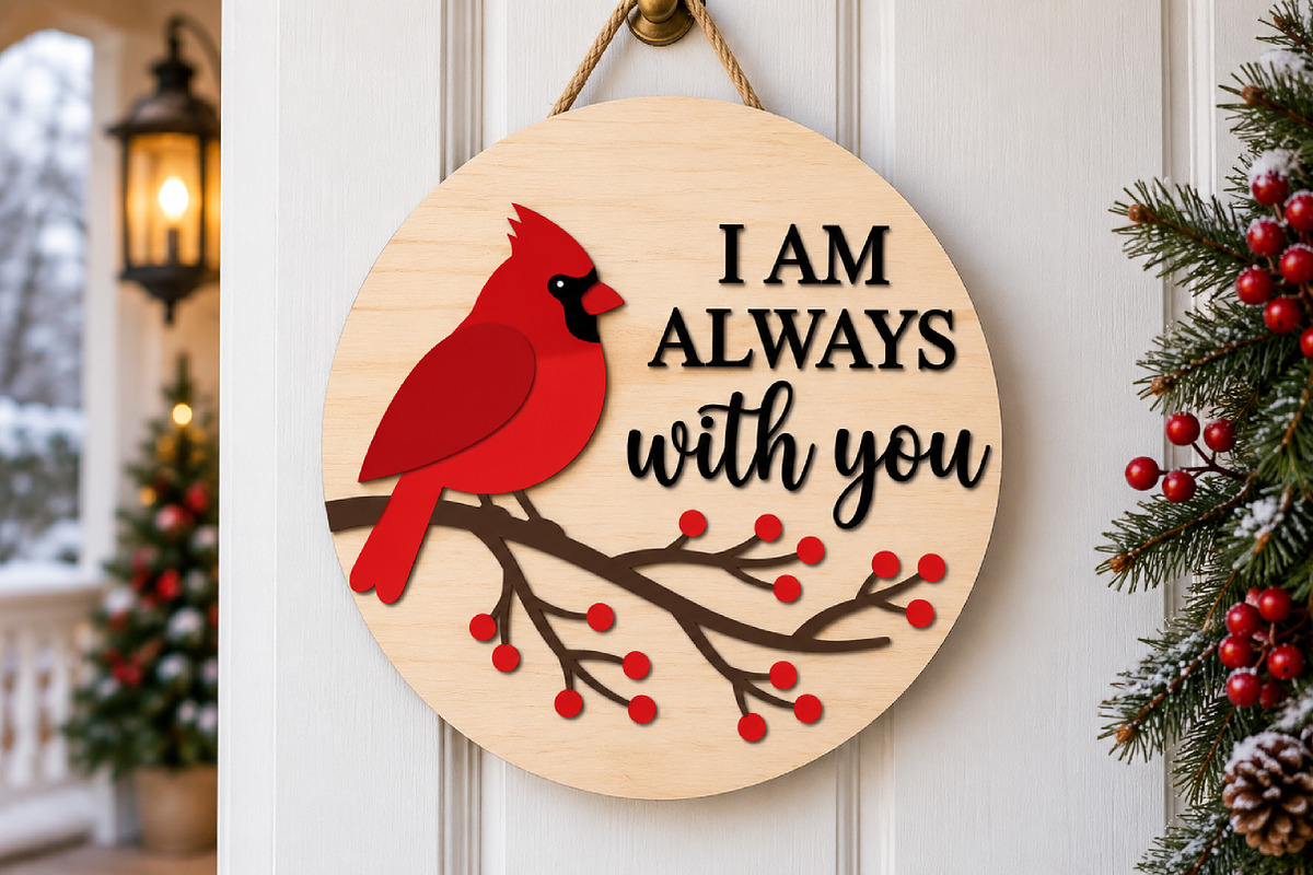 Red Cardinal Christmas Laser Cut SVG, a Seasonal Illustration by Canvas Craft (Photo 6 of 6)