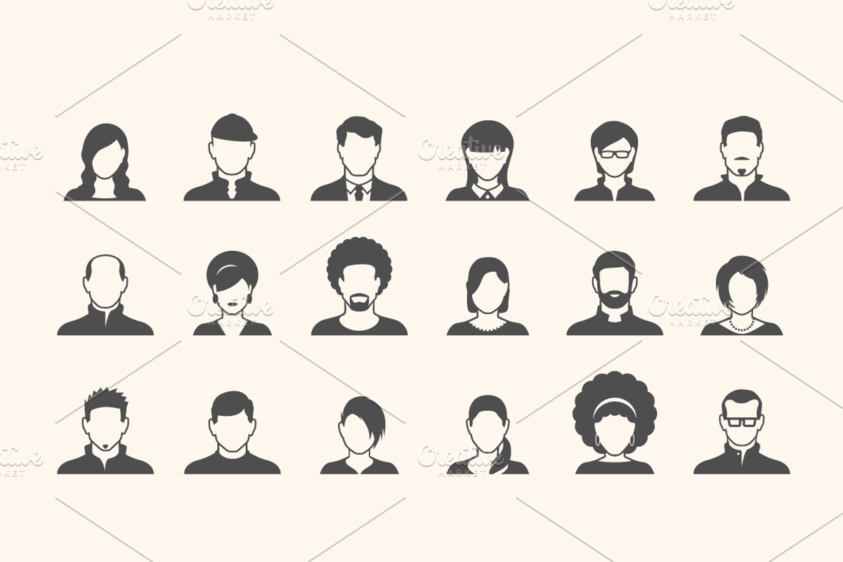People Profile Icons, an Icon by vekstok (Photo 3 of 4)