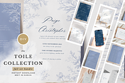 Modern French Toile DIY Wedding Set, a Stationery Template by Belle Measure (Thumbnail 1 of 10)