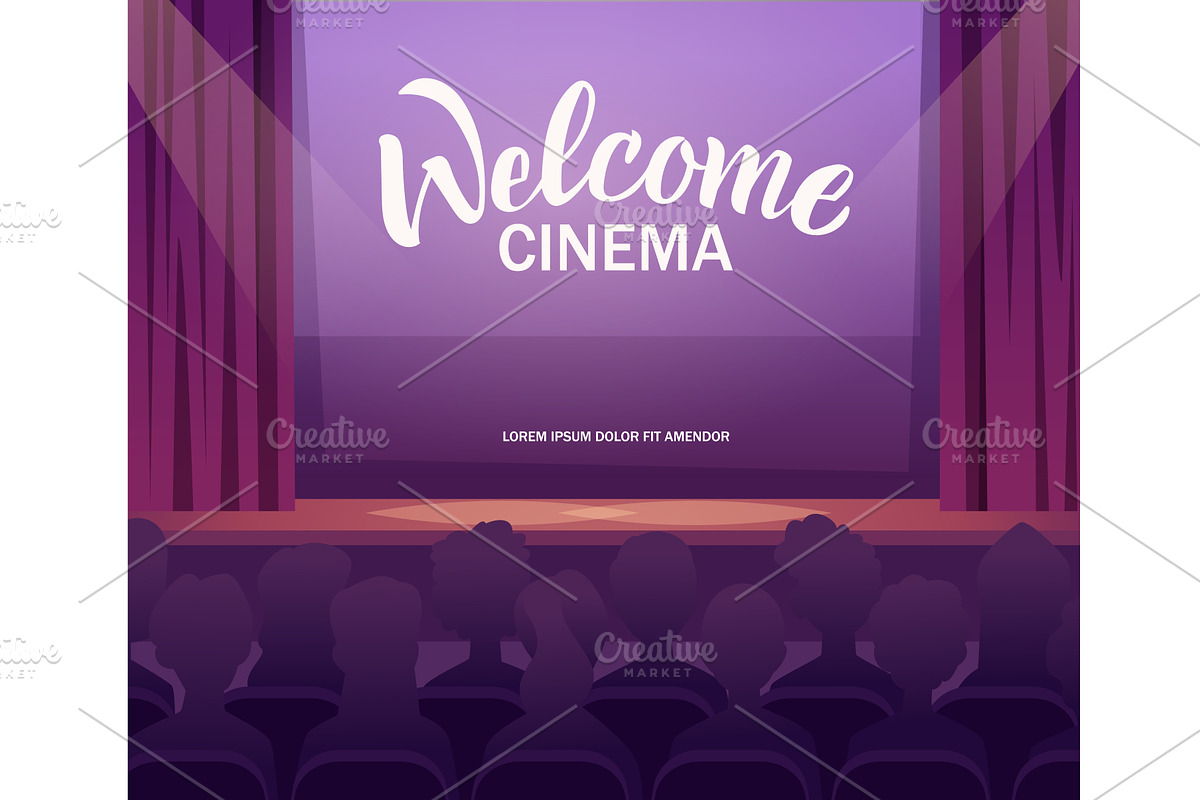 Welcome cinema. conceptual, an Illustration by Onyx
