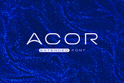 Acor Futuristic Clean Extended Font, a Sans Serif Font by Ebad Designs (Thumbnail 1 of 8)