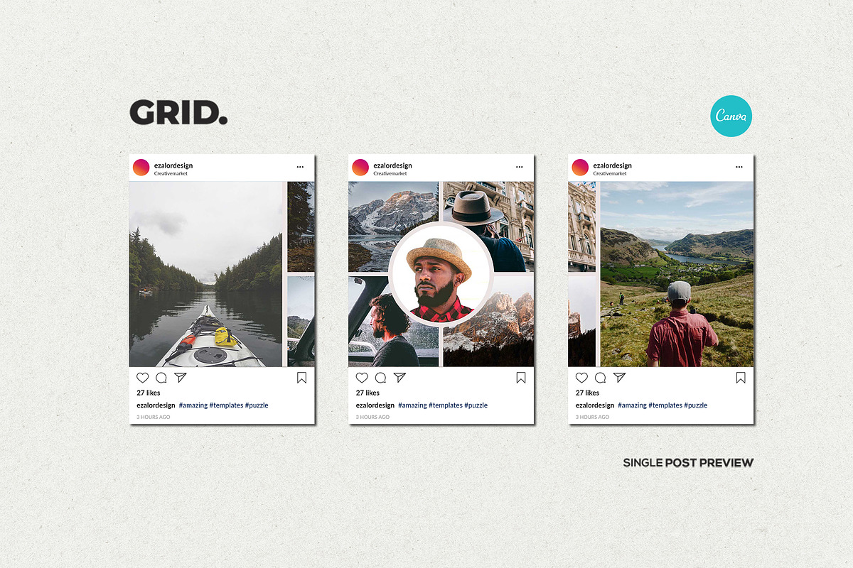 Agenda Insta Grid (Triple Posts), a Social Media Template by Analogi Studio (Photo 12 of 13)