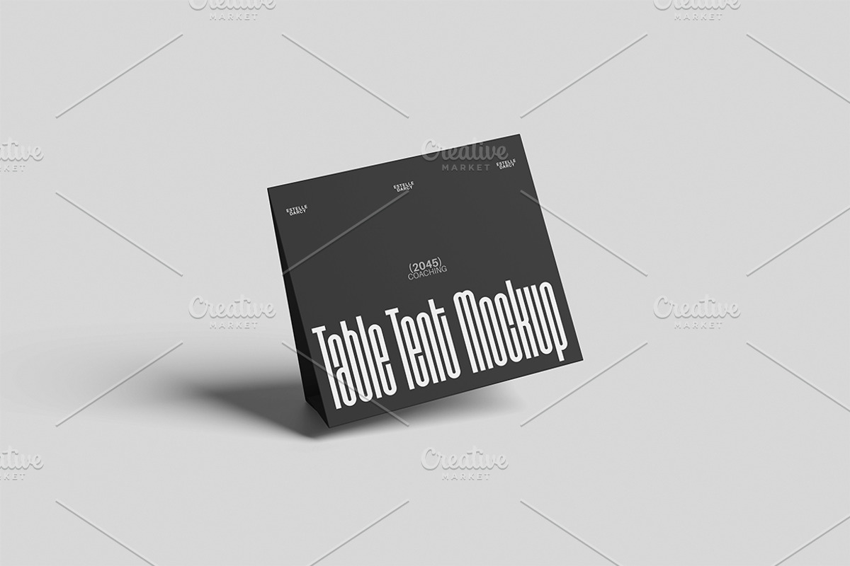 Table Tent Branding Mockup, a Merchandise Mockup by Gatamotion (Photo 4 of 5)