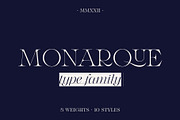 Monarque - Classy Serif Type Family, a Serif Font by The Paper Town (Thumbnail 1 of 15)