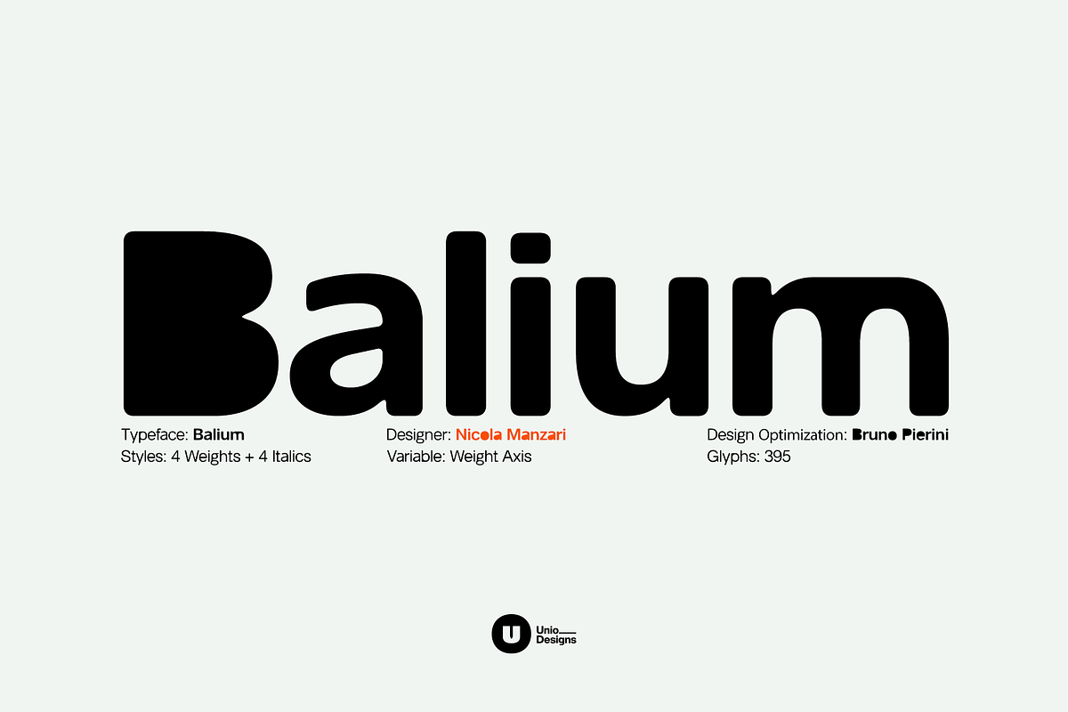 Balium – Imprecise Variable, a Sans Serif Font by Unio Designs (Photo 1 of 15)