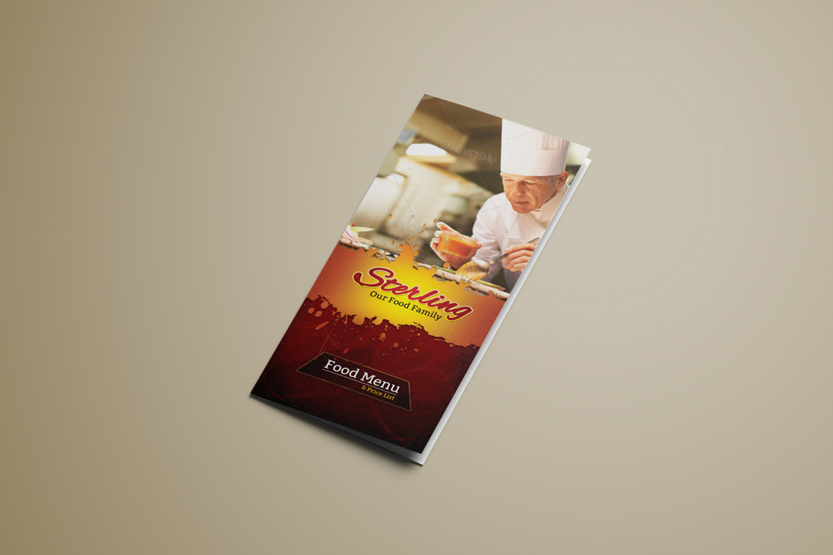 Tri-Fold Food Menu Template, a Brochure Template by ContestDesign (Photo 4 of 5)