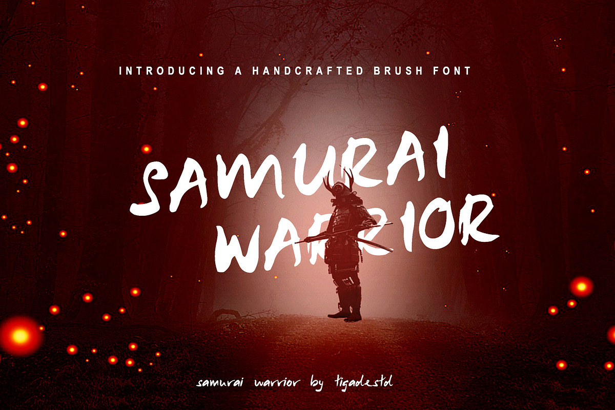 Samurai Warrior | Japanese Style, a Font by Tigadestd Type (Photo 1 of 5)