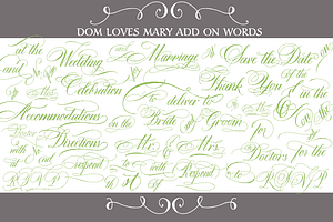 Sale-Dom Loves Mary Add On Words