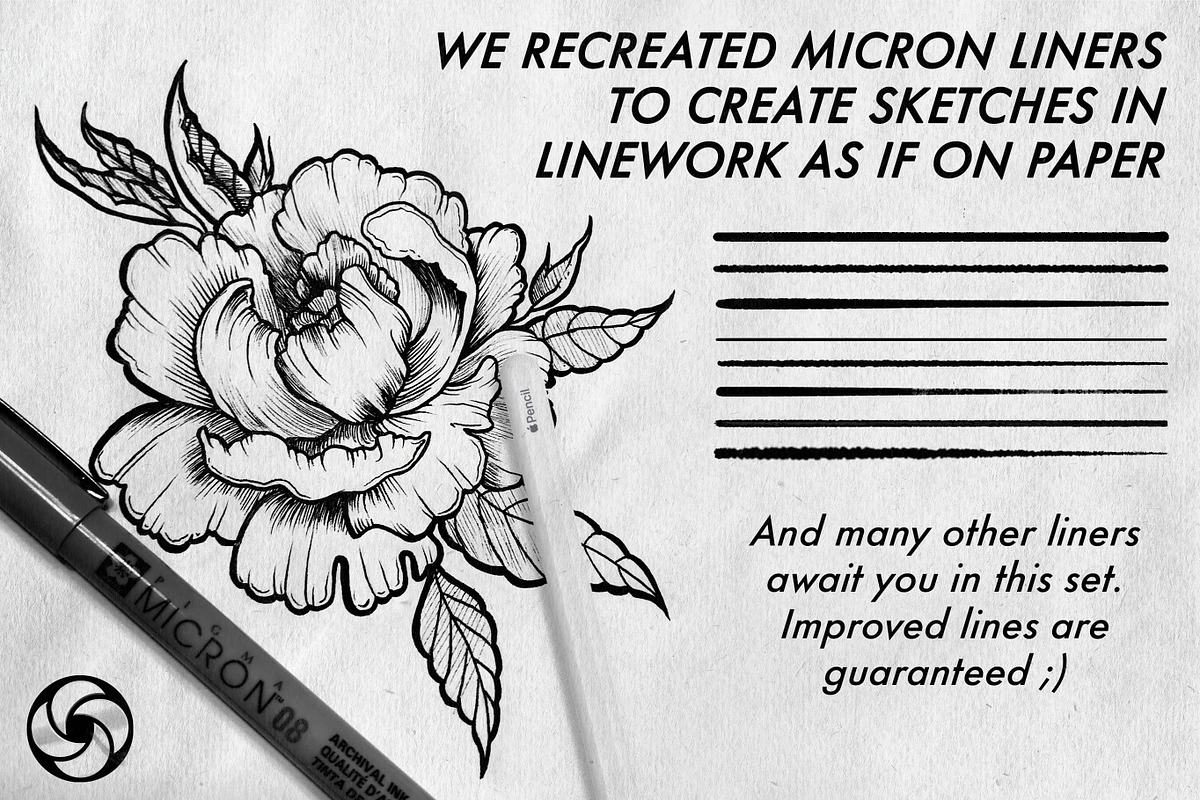 The Real Needles Tattoo Brushes, a Brush Add-On by Easy Procreate (Photo 5 of 10)