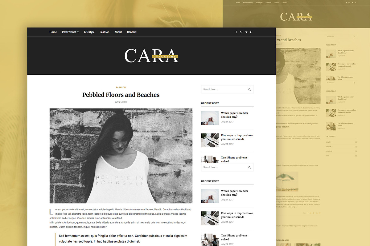 Cara - Magazine WordPress Theme, a WordPress Template by EasyBlog Themes (Photo 4 of 4)