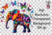 10 Colorful Floral Elephant PNG, a Graphic by Clipart Bloom (Thumbnail 12 of 12)
