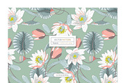 Lotus Vector Pattern & More!, a Wallpaper Graphic by Pink Linen (Thumbnail 5 of 15)