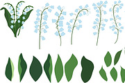 Lilies of the valley, big set., a Decorative Illustration by Orangepencil (Thumbnail 8 of 8)