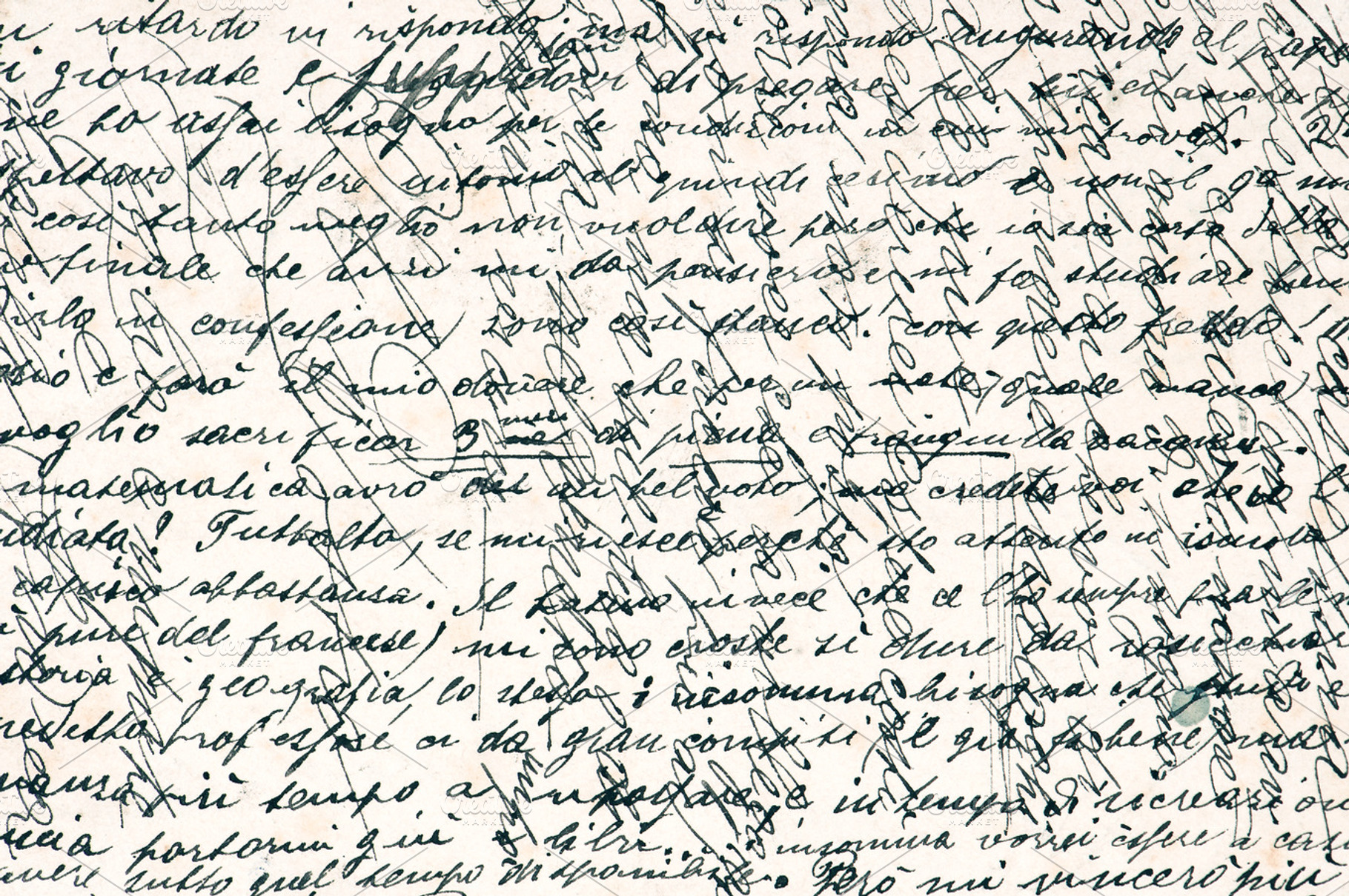 Vintage Handwritten Script, an Abstract Photo by LiliGraphie
