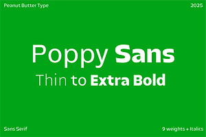 Poppy Playful Humanist Sans Serif