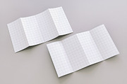 Four Accordion Fold Brochure Mockup, a Product Mockup by Luuqas Design (Thumbnail 3 of 5)